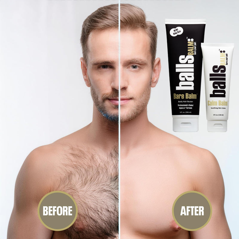 [Australia] - The Bare Pair Double Pro Pac King Kombo - Body Hair Management System (w/Exfoliating Glove) 