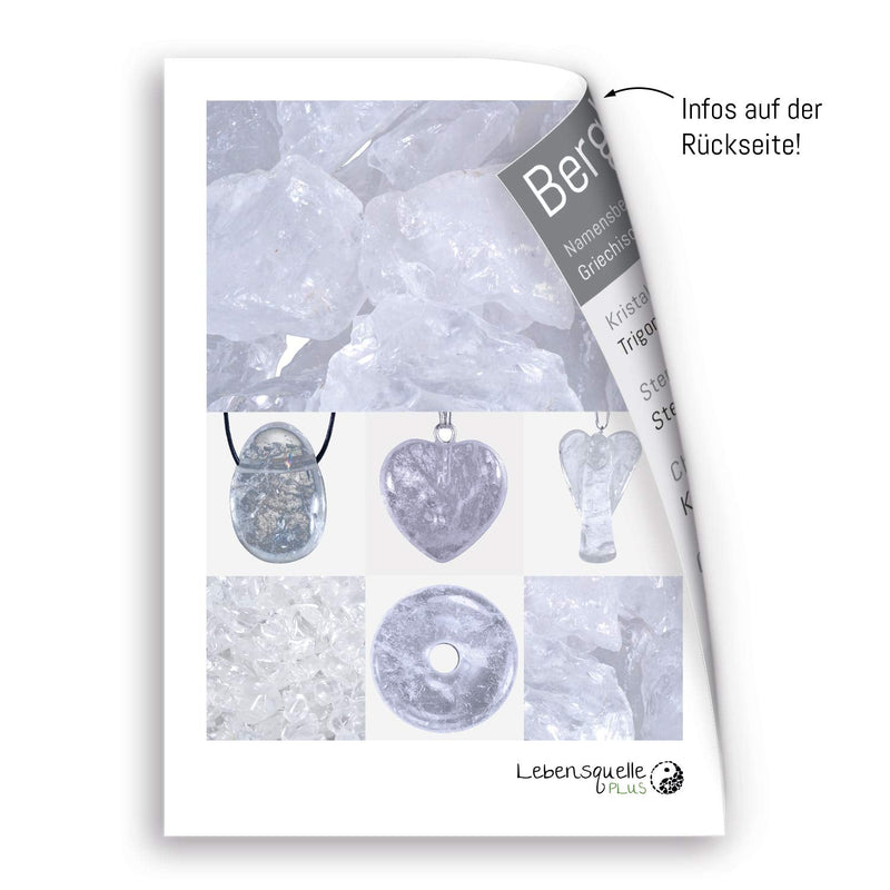 [Australia] - Rock crystal pendulum with holding ball | Gemstone cut & faceted | Source of Life Plus 