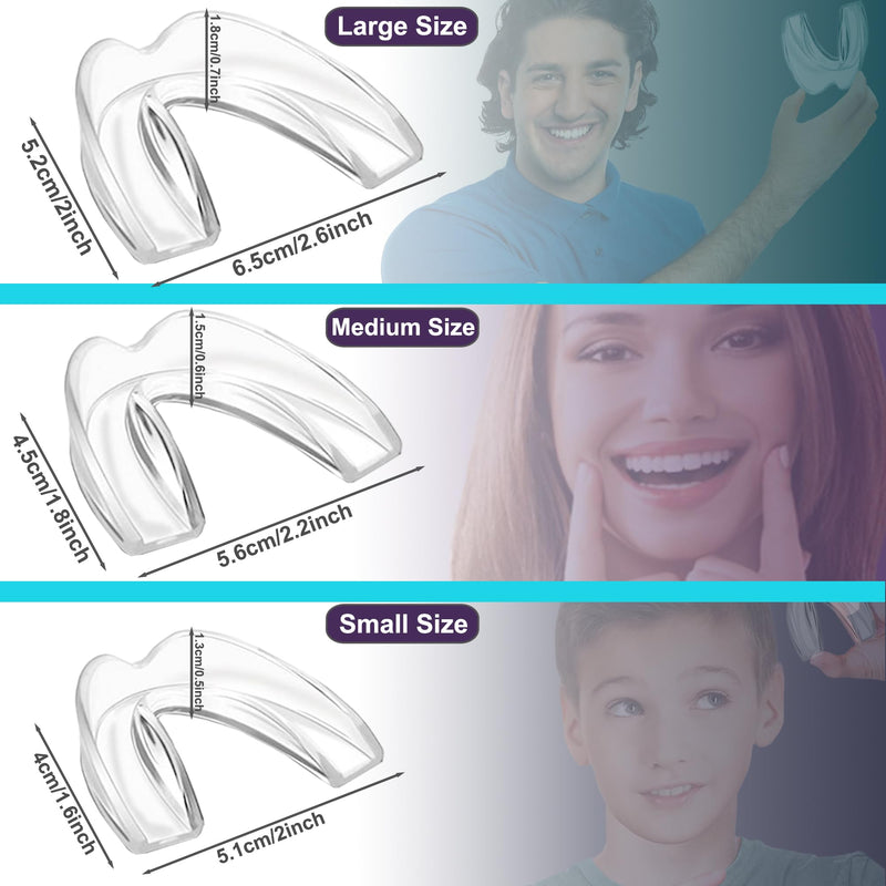 [Australia] - Kids Mouth Guard for Grinding Teeth, 8 Pack Moldable Night Guards Pink for Clenching Teeth | Comfortable Nighttime Protection Guard | Including Hygiene Case & Gel Ice Pack 