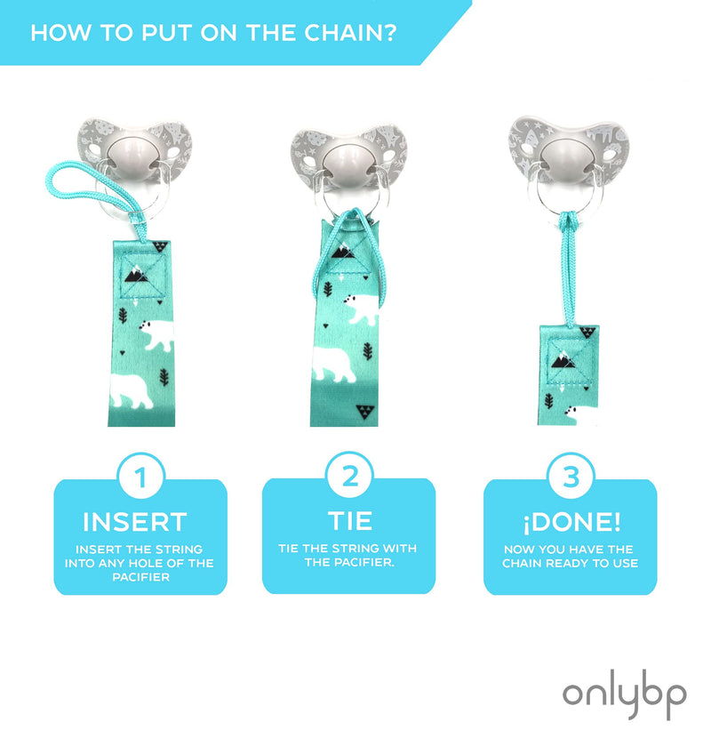 [Australia] - OnlyBP® Set 6 Baby Pacifier Holder Clip - Pacifier Clip for Boys and Girls Fits for Most Pacifiers - Protects Your Baby - Binkie Styles & Baby Teethers & Toys and Gift 
