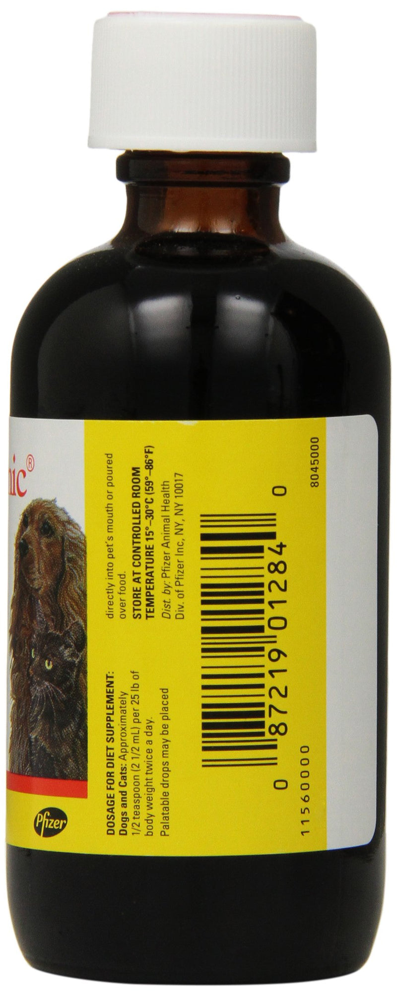 Pfizer Animal Pet-Tinic Vitamin-Mineral Supplement for Dogs and Cats, 4-Ounce - PawsPlanet Australia