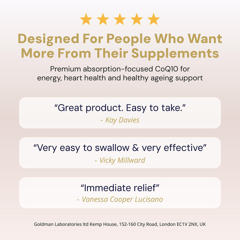 CoQ10 200mg Capsules with Vitamin C – Coenzyme Q10 Ubiquinone Supplement for Energy, Heart Health, Antioxidant Support, Fertility & Healthy Ageing – Vegan, 60 Capsules, Liposomal