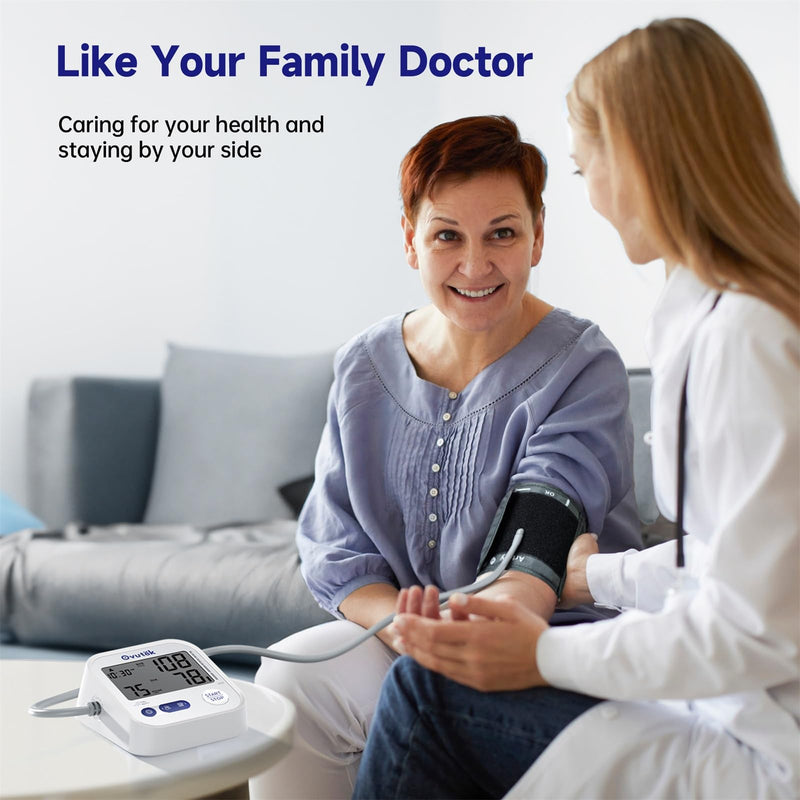 [Australia] - Ovutek Blood Pressure Monitors for Home Use Upper Arm, 8.7"-16.5" BP Cuff with 245 Sets for 3 Users, Large Display Automatic Digital Blood Pressure Machine with Batteries 