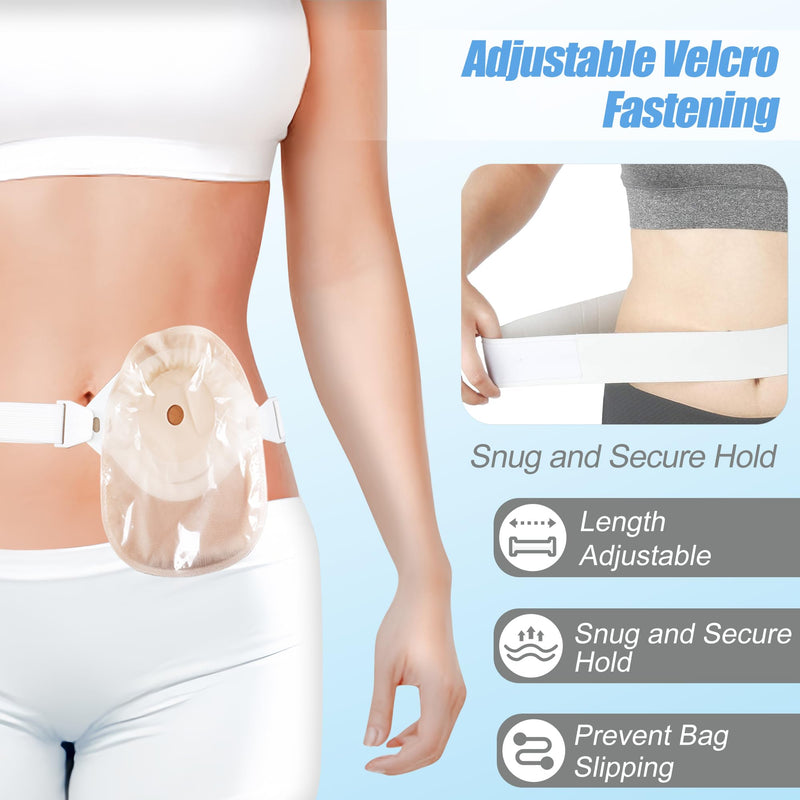 [Australia] - Adjustable Unisex Ostomy Hernia Belt for Colostomy/Ileostomy Medical Stoma Support Belt for Post-Operative Care helps protection ostomy bag(Fits Waist 27.5"-47") 
