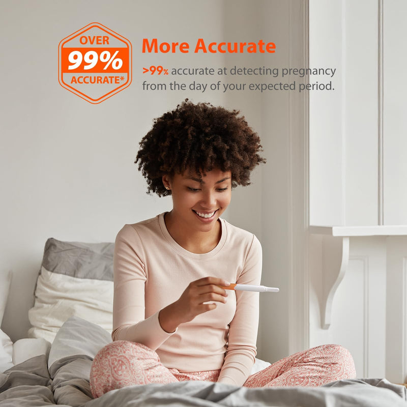 [Australia] - iHealth Pregnancy Test 5-Pack, Detect Early Pregnancy 6 Days Before Missed Period with 99% High Sensitivity. Easy at-Home Fertility HCG Test with Pink Dye, Individually Wrapped, Pruebas de Embarazo 1 Count (Pack of 5) 