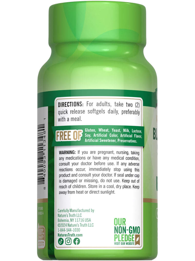 [Australia] - Nature's Truth Black Cumin Seed Oil 2000 mg | 50 Softgels | Cold Pressed Pills | Non-GMO, Gluten Free 