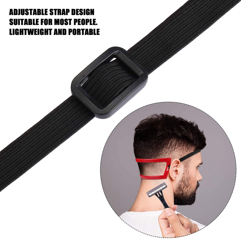 [Australia] - Beard Neck Shaving Stencil Set Men's Neck Haircut Instructions Self Haircut Trimming Tools Hair Shaving Stencil Hair Shaving Instructions Neck Shaving Template Mustache 