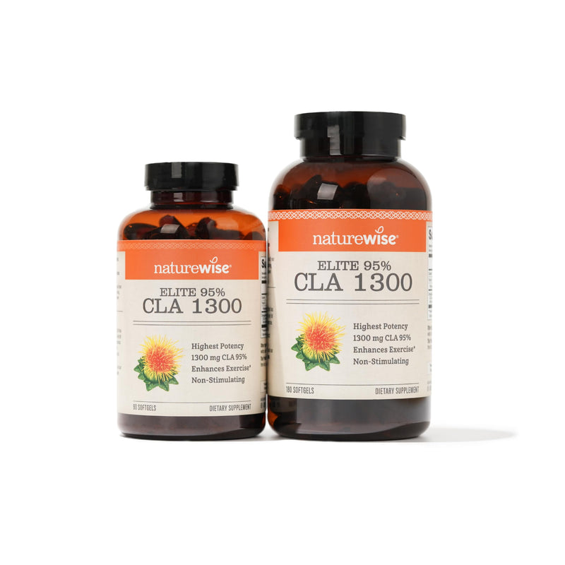 [Australia] - NatureWise CLA 1300 - CLA Supplement w/ 95% Active Conjugated Linoleic Acid for Women and Men, Non-Stimulating, Supports Weight & Fitness Goals - Non-GMO, Gluten Free - 180 Softgels[2-Month Supply] ECLA 1300 180 Count (Pack of 1) 