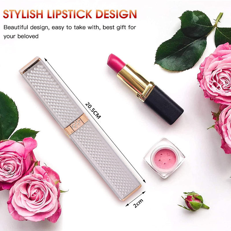 [Australia] - Hair Removal for Women, 2 In1 Eyebrow Epilator Eyebrow Trimmer Body Hair Groomers Electric Hair Remover for Eye Brows Hair Removal Lip Hair Shaver Hair Removal Device 