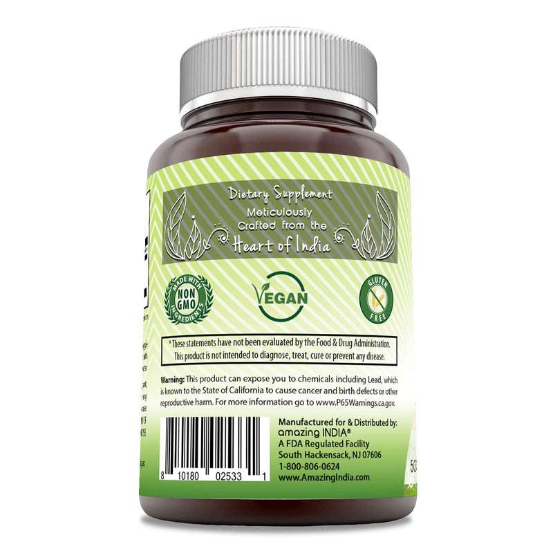 [Australia] - Amazing India Neem (Made with Natural Neem Leaf) Supplement | 500 Mg Per Serving | 120 Veggie Capsules | Non-GMO | Gluten Free | Made in USA 