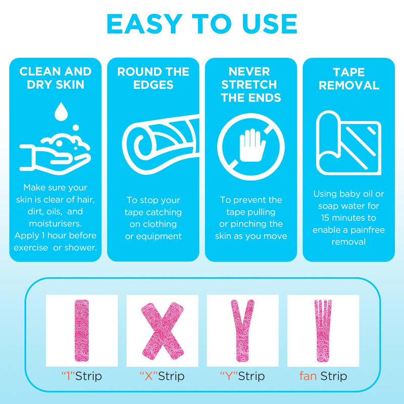 [Australia] - OK TAPE PRO Kinesiology Tape, 2inch x Long Roll 16ft Free Cut Tape, Elastic Athletic Tape Therapeutic Latex Free, 2 Rolls Black+Black 