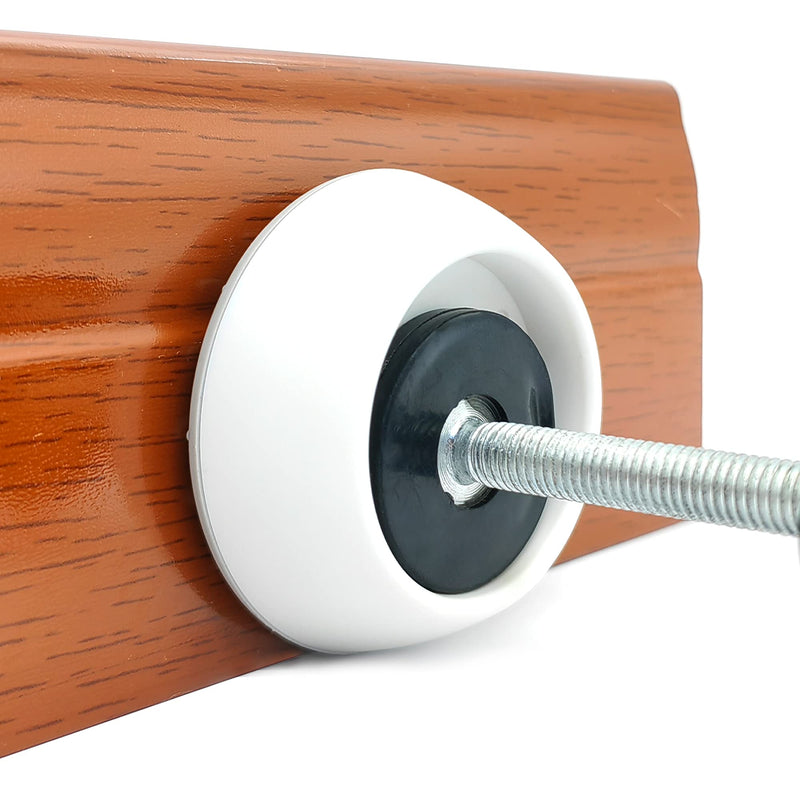 [Australia] - vmaisi Baby Gate Wall Protector - Protect Walls & Doorways from Pet & Dog Gates - Pressure Mounted Gates Work on Stairs - 4 Pack Gates Wall Cups - White 