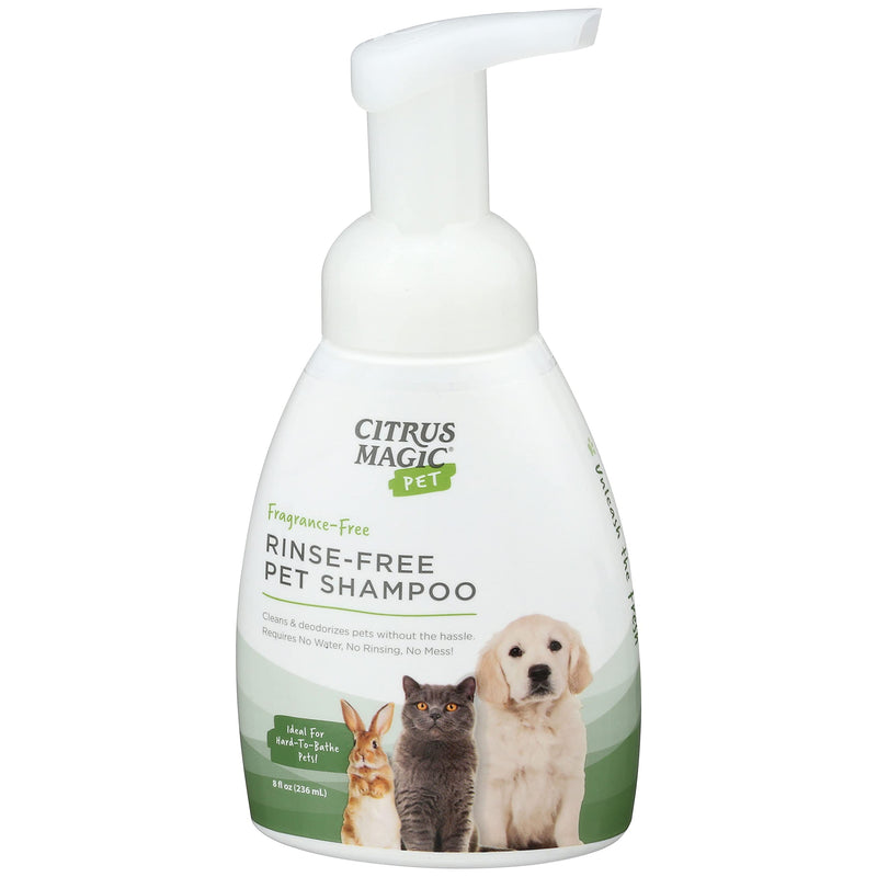 Citrus Magic Pet Rinse-Free Pet Shampoo, 8-Fluid Ounce, Pack of 2 8 fl oz (Pack of 2) - PawsPlanet Australia
