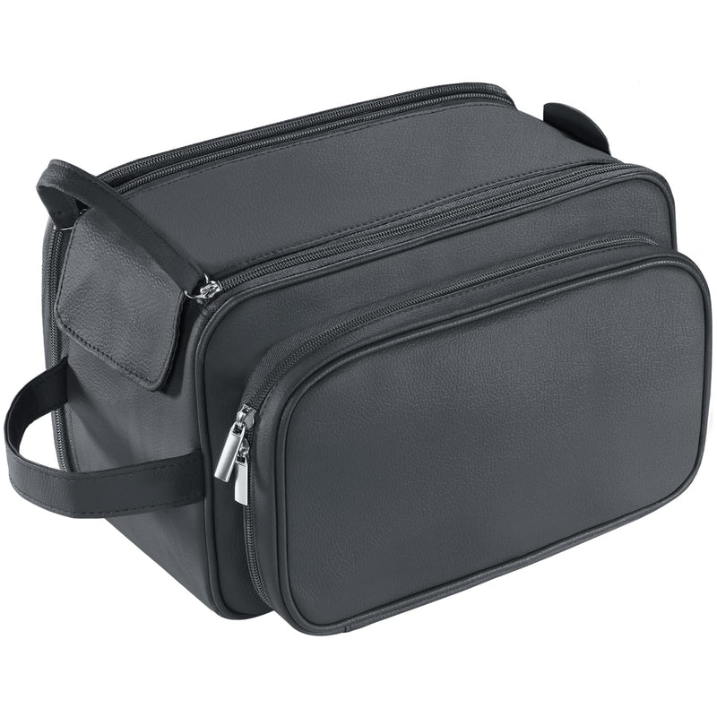 Extra Large Toiletry Bag and PVC LeatherToiletry Bag Black