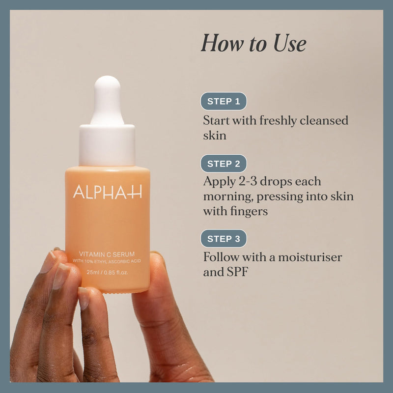 Alpha-H Face Serum - Daily Brightening For Dull, Uneven Complexion - Helps Boost Glow And Smooth Texture - Lightweight Comfort For Dry, Sensitive Skin Vitamin C: Clarity