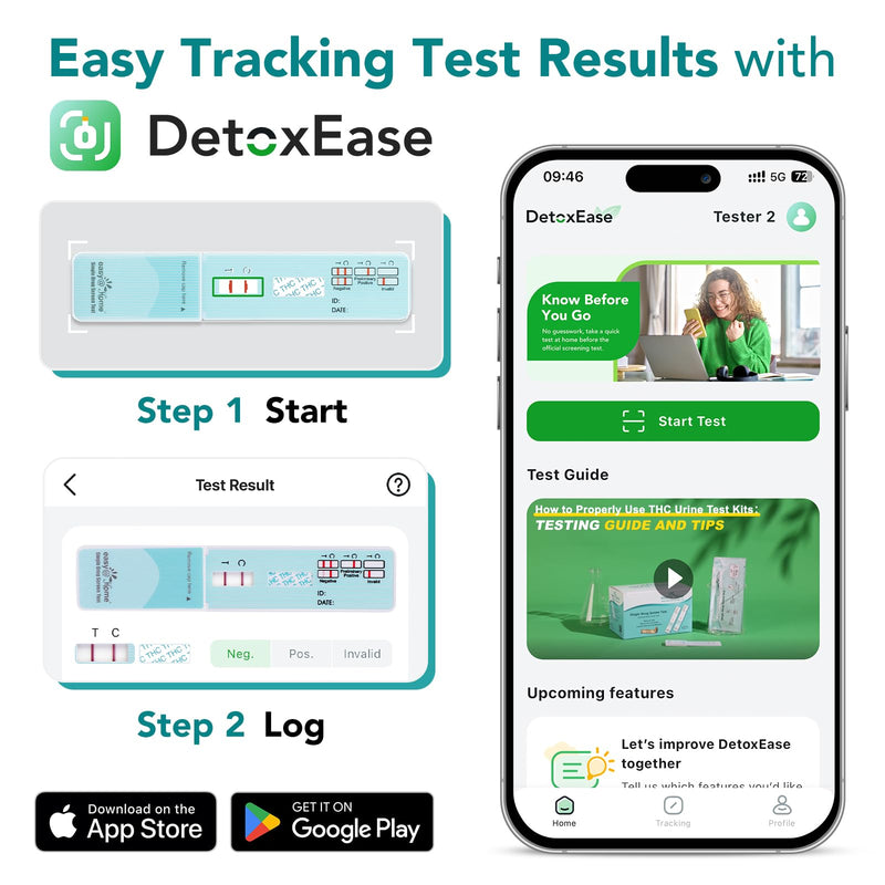 Easy@Home 9 Pack Marijuana Drug Test Kit - Urine THC Test for Home Use | THC Urine Tests (Cannabinoids Test) for Home Use, THC Detox Testing Kits 50ng/mL, Drug Testing Kit Track THC #EDTH-114