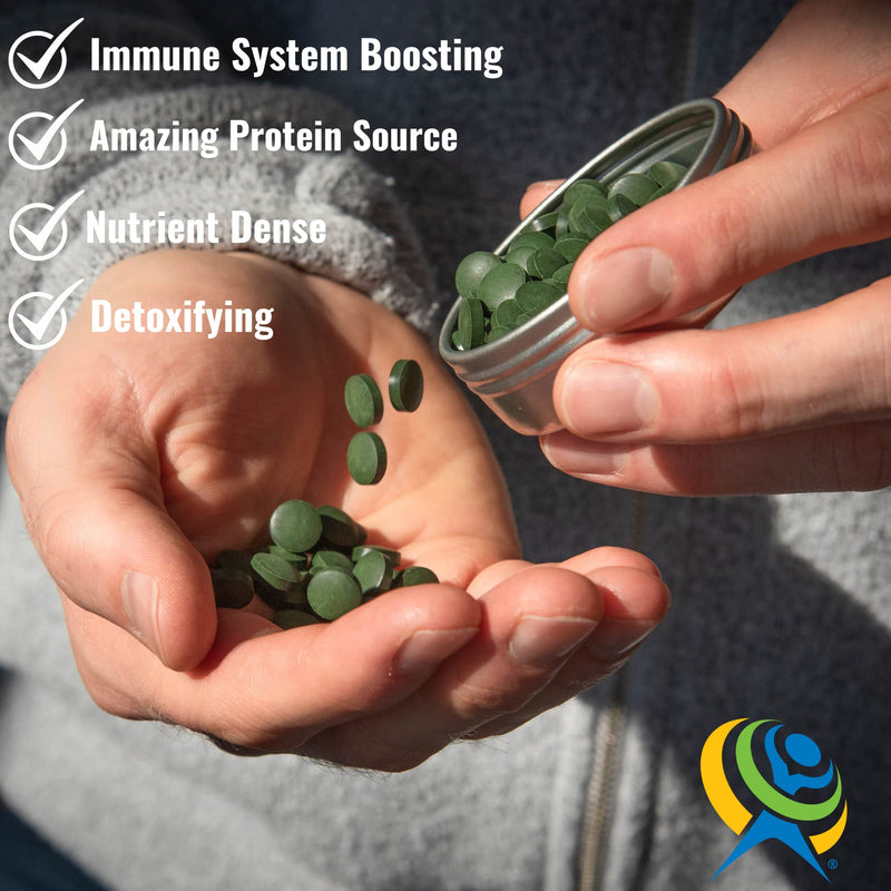 [Australia] - On Target Living Organic Chlorella Tablets | USDA Organic | 1000 Supergreen Tablets | Immune Support | Chlorophyll | Recovery | Athletic Performance | Premium Quality 