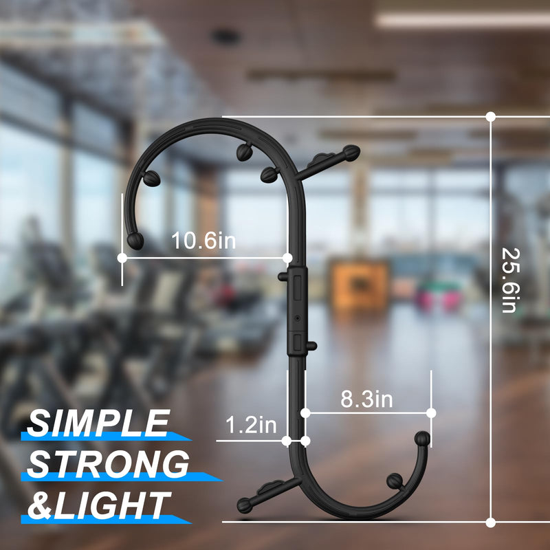 [Australia] - Birthday gifts for women/men Back and Neck Massager - Massage Trigger Point Cane,Self Massage Tool Muscle Release Tool(Black), Gifts for Women/Men 