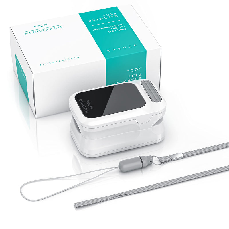 [Australia] - Medicinalis - Pulse oximeter finger - heart rate - SpO2 saturation - battery display - finger pulse oximeter - measurement of pulse and oxygen saturation on the finger - OLED display - alarm - one touch operation 