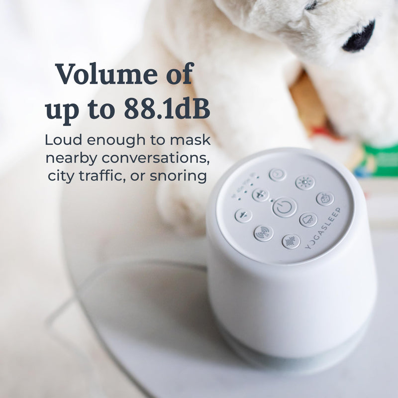 [Australia] - Yogasleep Duet White Noise Machine with Night Light & Wireless Speaker Sound Machine for Travel, Office Privacy, Sleep Therapy for Adults & Baby 