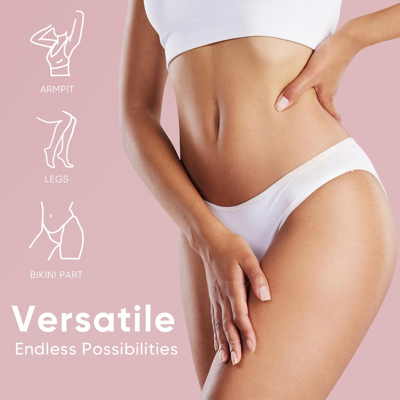 Bikini Trimmer for Women, Pubic Hair Trimmer | Waterproof, USB-C Rechargeable, LED Light, Replaceable Blade | Electric Razors for Women, Electric Lady Shaver (Blush Pink) Blush