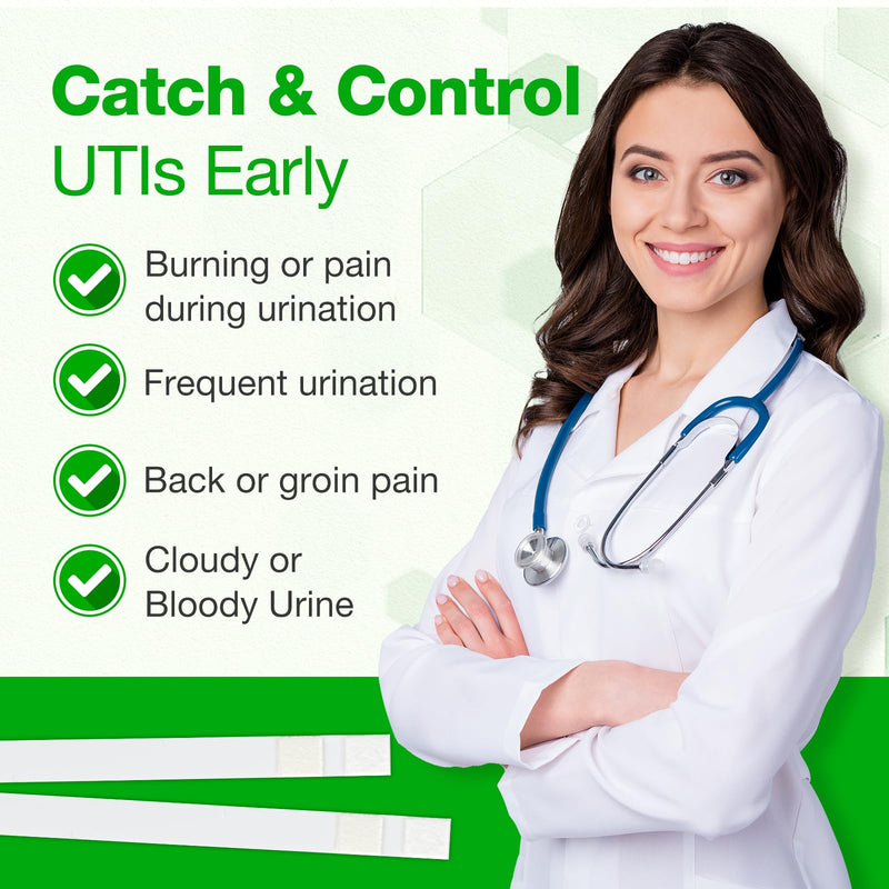[Australia] - Easy@Home UTI Test Strips: Highly Accurate Urinary Tract Test Kit for Women Men, Bladder Infection Urine Testing, Quick Results, OTC Use (UTI - 5 Pack) 5 Count 