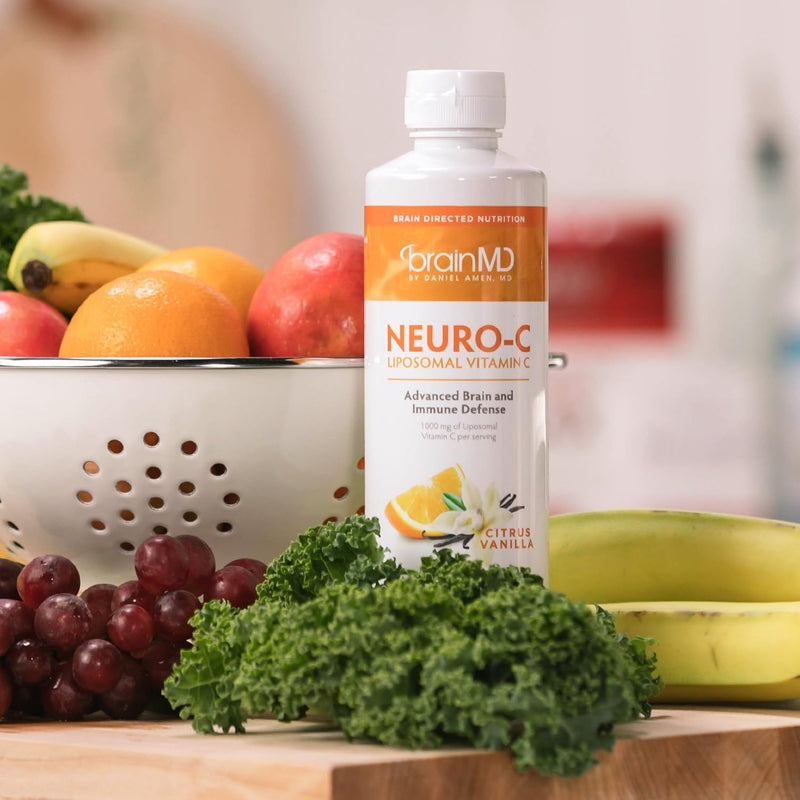 BrainMD Neuro-C Liposomal Vitamin C Dietary Supplement | Immune support formula in an easy-to-use format, ideal for daily wellness routines and antioxidant intake.