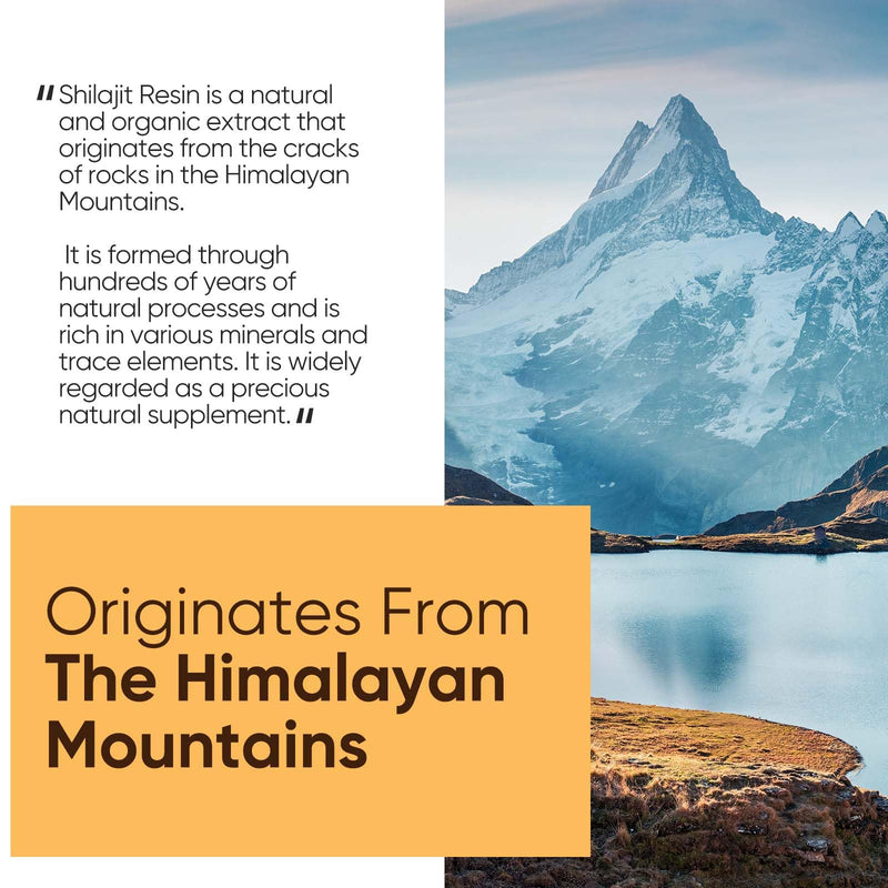 [Australia] - Shilajit, Shilajit Original Himalaya Organic with Fulvic Acid & Trace Minerals, Gold Quality and Original Resin for Men & Women 
