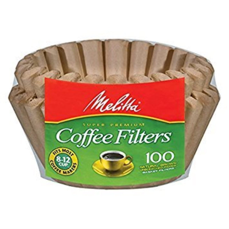 [Australia] - Melitta 8-12 Cup Basket Filter Paper (Natural Brown, 400 Count) 