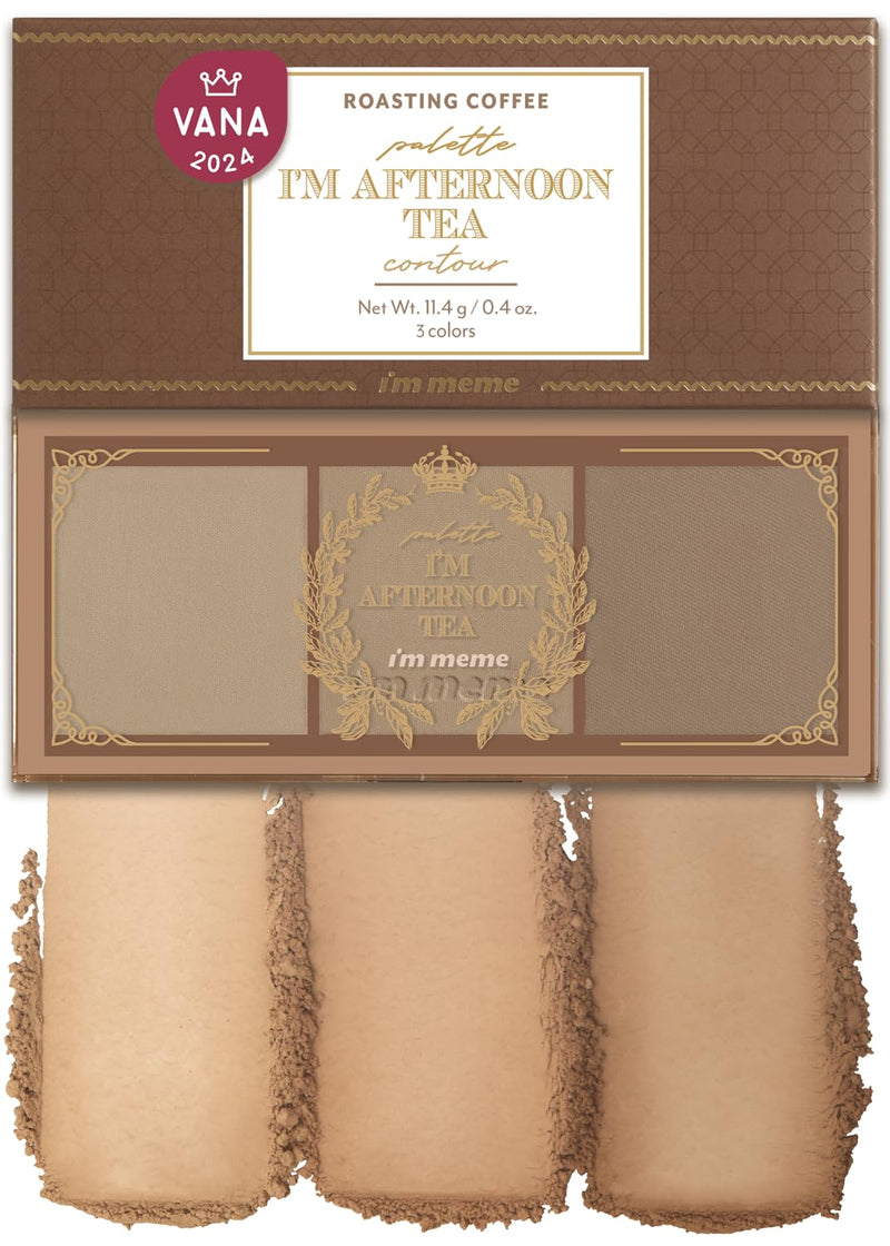 [Australia] - I'm Meme Palette - Afternoon Tea Contour | Roasting Coffee, 0.4oz + NOONI Korean Cleansing Oil - Snow Aqua 0 LHA Toning Pore Care Korean Facial Oil Cleanser, 6.76 fl.oz Bundle 