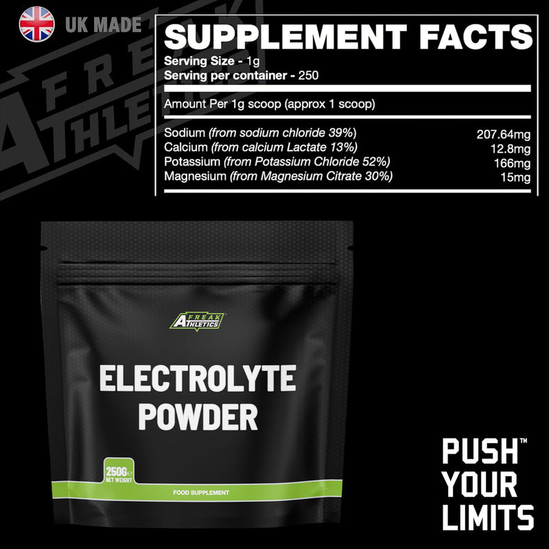 Freak Athletics Electrolytes Powder 250g - Unflavoured, Zero Sugar Hydration Electrolyte Powder, Electrolytes for Keto & Fasting, Daily Hydration Support | (250 Servings) (Pack of 2) 250 g (250 Servings) (Pack of 2)
