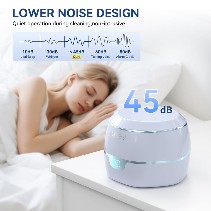 [Australia] - Ultrasonic Retention Cleaner,45kHzRetainer Cleaner Machine for Denture, Mouth Guard, Night Guard, Aligner, Braces, Toothbrush Head & Jewelry,245ML Dental Cleaning Pod 
