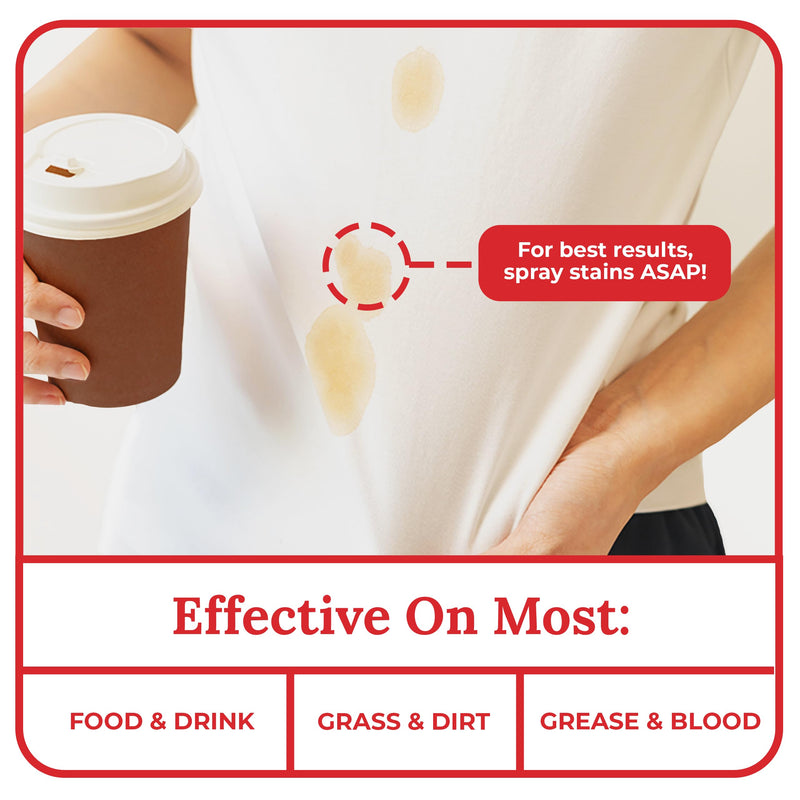 [Australia] - EMERGENCY STAIN Remover Spray – 4oz Laundry Stain Remover for Clothes, Upholstery Fabric, Carpet - Works on Most Blood, Grass, Coffee, Mud, Grease & Oil Stain Remover 4 Fl Oz (Pack of 1) 