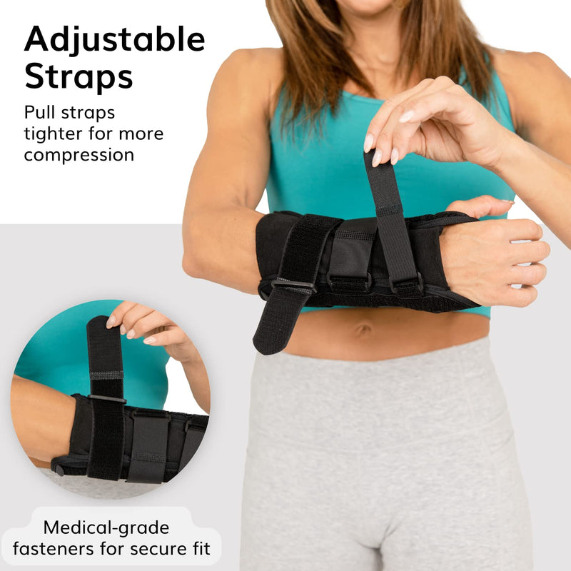 [Australia] - BraceAbility Volar Wrist Splint - Right or Left Hand Compression Support Brace for Carpal Tunnel Syndrome Relief, Fracture Pain, Sprained Injury, Typing, Sleeping, Arthritis, and Tendonitis Wrap 