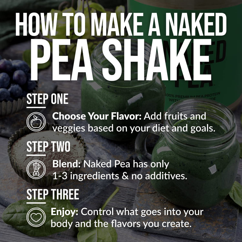 [Australia] - NAKED Nutrition Vegan Sample Pack Pea, Chocolate Pea, and Vanilla Pea 3 Piece Assortment 