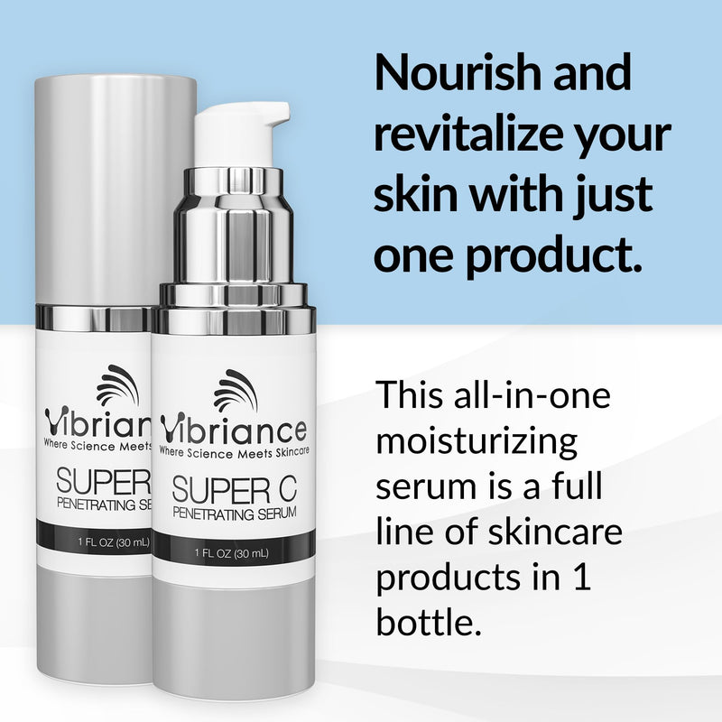 [Australia] - Vibriance Super C Serum for Mature Skin - All-in-One Vitamin Formula Hydrates, Firms, Lifts, Smooths, Targets Age Spots, Wrinkles, 1 fl oz 1 Fl Oz (Pack of 1) 