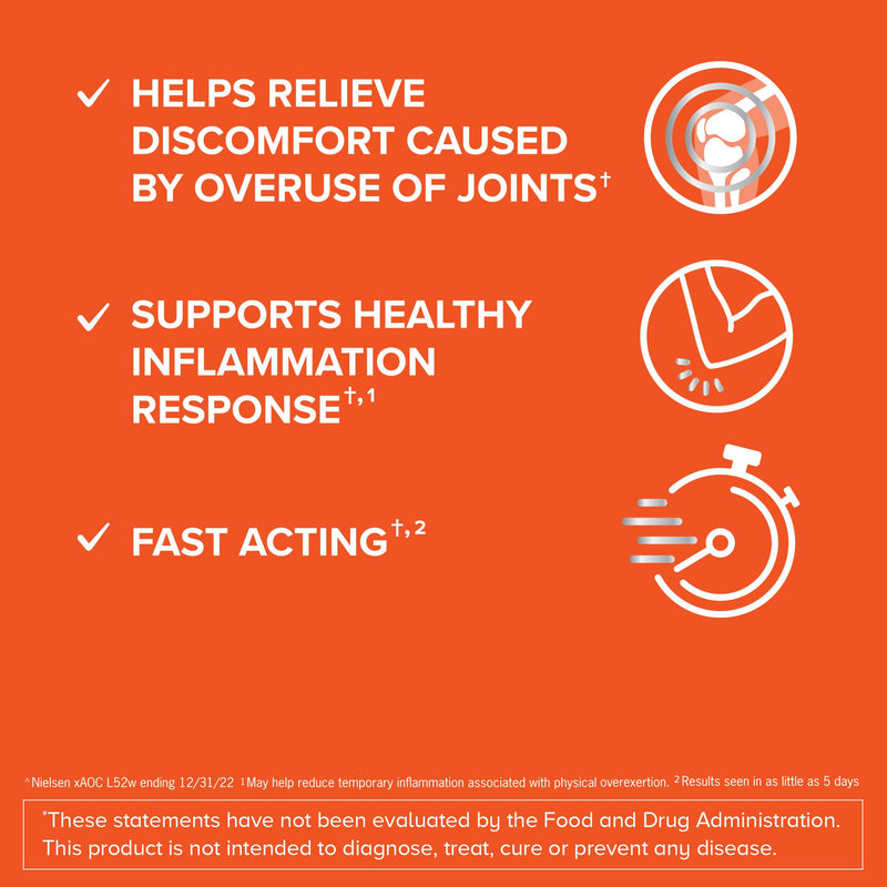 [Australia] - Qunol 5-in-1 Joint Support Supplement, Fast Acting, One Pill Dose, Support Healthy Inflammation Response & Discomfort Caused by Overuse of Joints, Alternative to Glucosamine Chondroitin MSM, 45 Count 