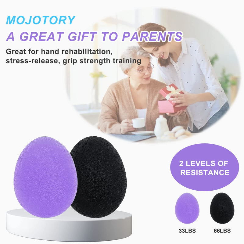 [Australia] - Stress Balls for Adults, Hand Exersicers for Strength, Squeeze Balls for Senior Hand Therapy, Set of 2 Hand Exersice Balls for Hand, Finger and Wrist Training…… Oversize 