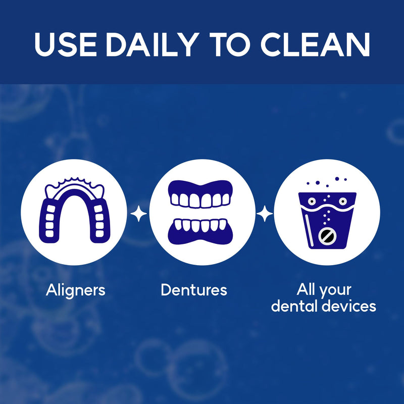 [Australia] - Cleaner Tablets for Difiney Anti Snoring Device: Retainer Cleaner for Invisalign, Night Guard– Deep Denture Cleaning – Odor, Stain & Plaque Remover – 60 Mint Tablets, 2-Month Supply 