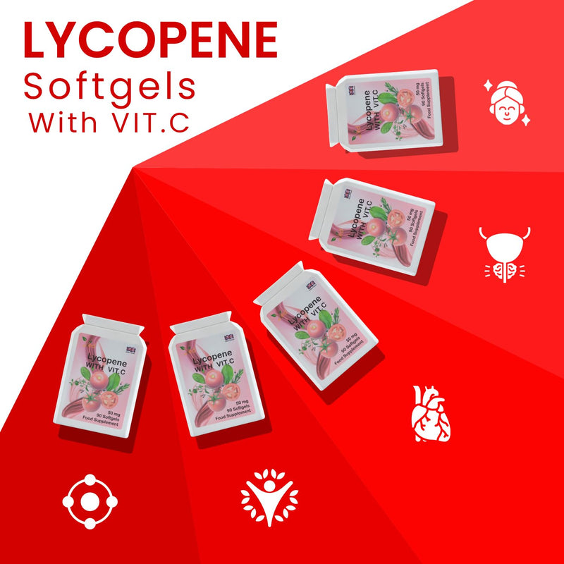 Ved Lycopene Supplement Supports Energy Balance, Non-GMO, High Lycopene,50mg x 90 softgels, 360 Days Supply.