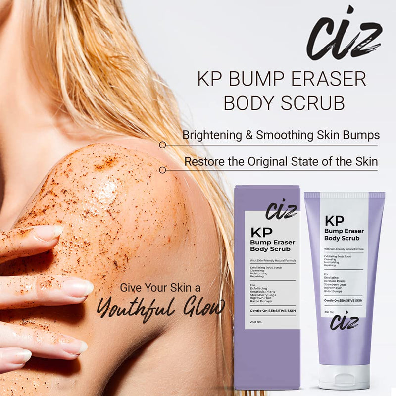 [Australia] - KP Bump Eraser Body Scrub: Exfoliating Keratosis Pilaris, Strawberry Skin Treatment - Smooths Rough, Bumpy, Dry Skin on Arms, Legs, Buttocks - KP Scrub Wash Helps Reduce Ingrown Hair Bumps 1 Pack 