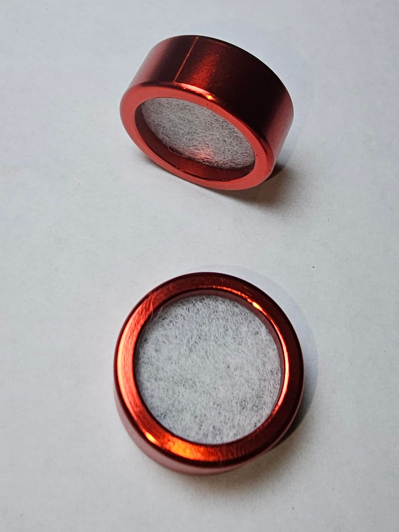 [Australia] - Reusable Metal Rings (4) and Replacement Activated Carbon Filters (100) for Silicone Mouthpiece Universal Fit, 100 Pack 