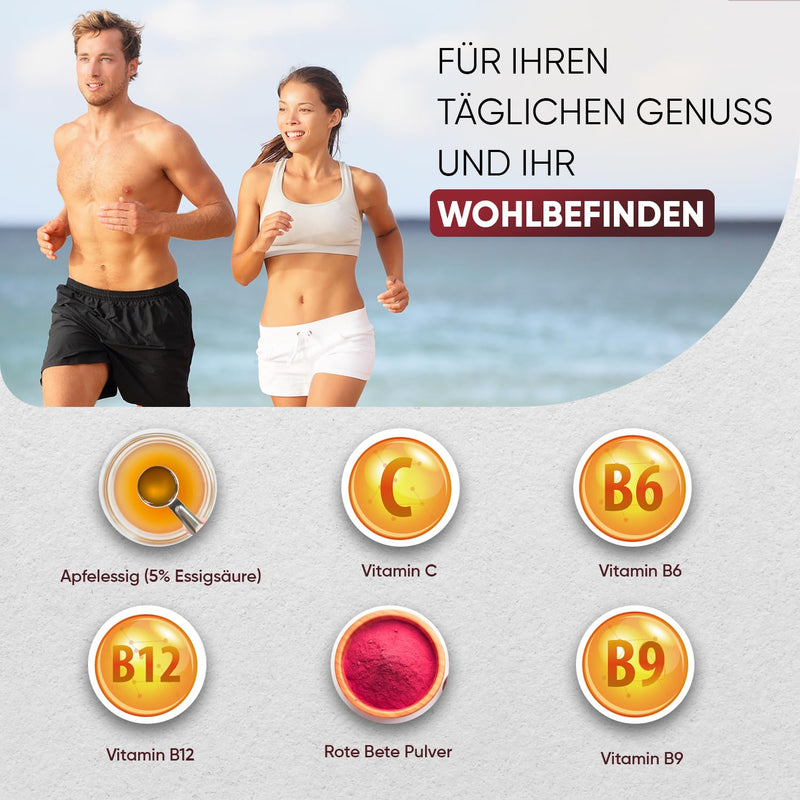 [Australia] - Apple Cider Vinegar Gummy Bears 1000mg - Vitamin C, B12, B6, & B9 Folic Acid - Immune System, Nervous System, Reduces Fatigue (EFSA) - 90 Vegan Apple Flavored Gummies - Apple Cider Vinegar - WeightWorld 