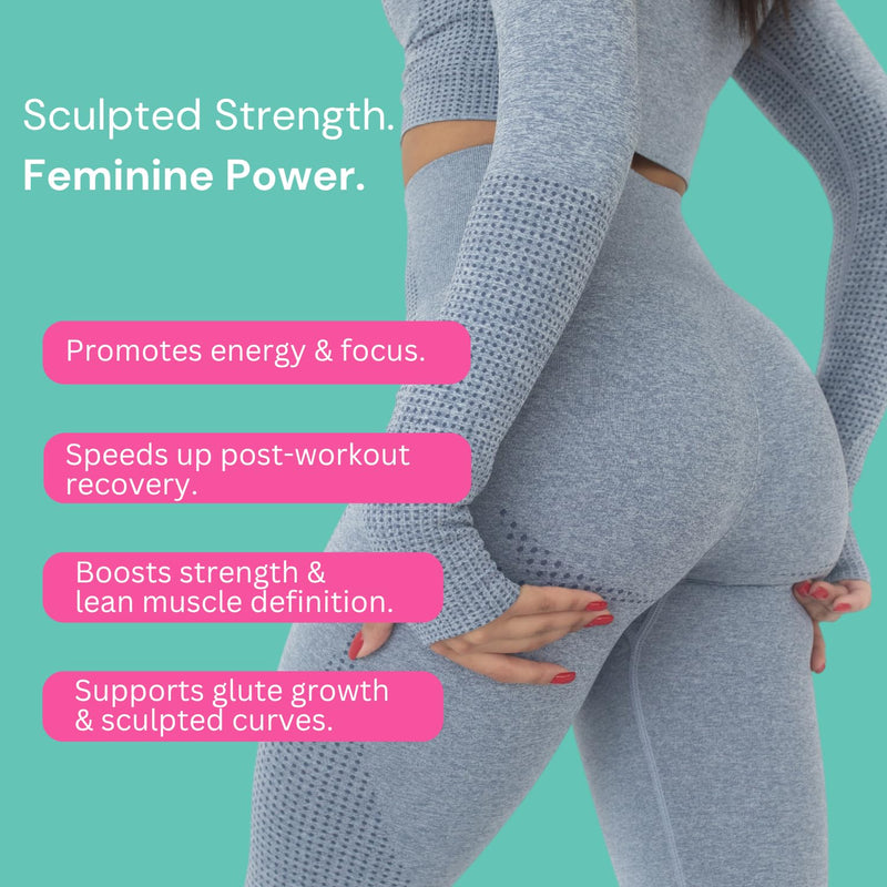 Creatine Gummies for Women – 5g Creatine Monohydrate per Serving | Build Strength, Glute Gains & Lean Muscle | with Collagen, Biotin & Hyaluronic Acid | Vegan, Sugar-Free. 90 Gummies