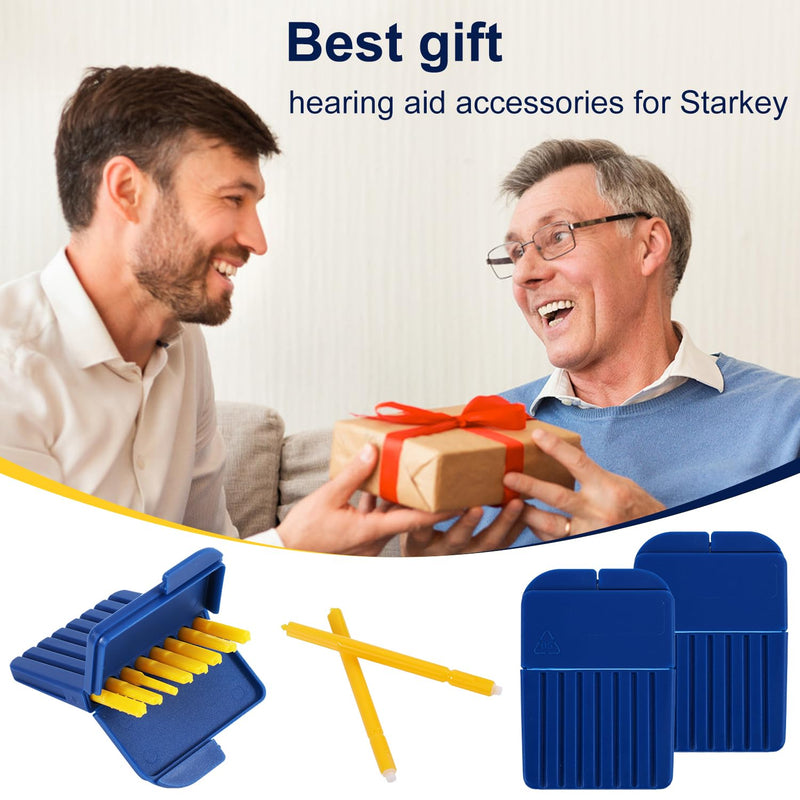 40pcs Hearing Aid Filters for Starkey, Plastic Hearing Aid Wax Guards Filters Hearing Aid Cleaning Accessories Kit Practical Hearing Aid Cleaning Supplies Tools Compatible with Starkey Hearing Aid