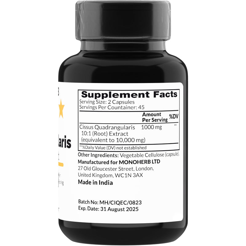 [Australia] - Cissus Quadrangularis Extract 1000 mg - 90 Vegetarian Capsules 