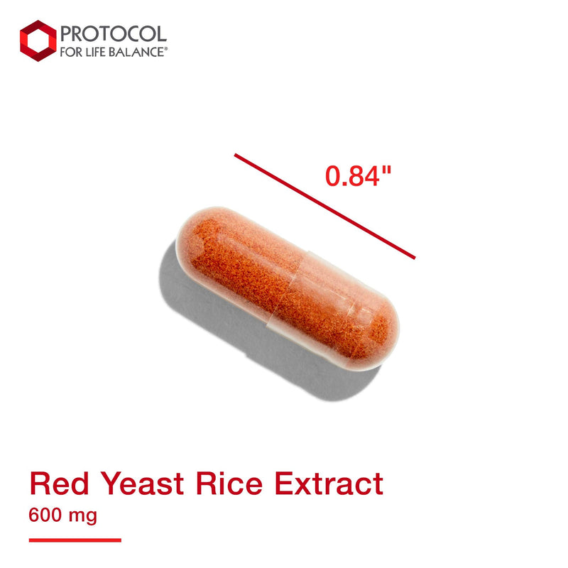 [Australia] - Protocol Red Yeast Rice Extract 600mg - Traditional Herbalism - 90 Veg Caps 