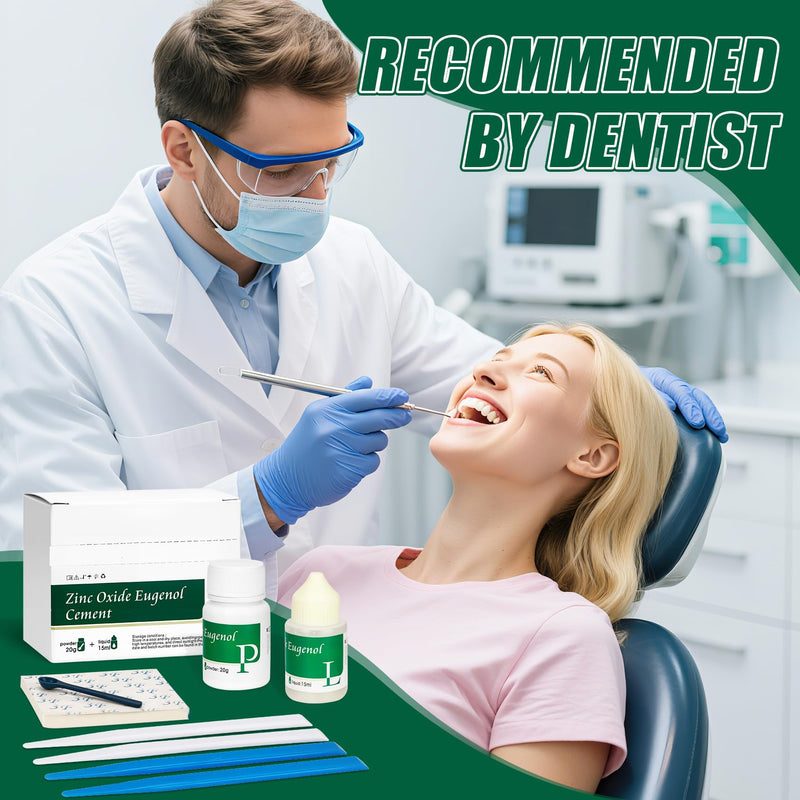 [Australia] - Zinc Oxide Eugenol Cement Dental kit for Fixing Temporary Crowns and Bridges, Keeping Your Smile Intact, Temporary kit 