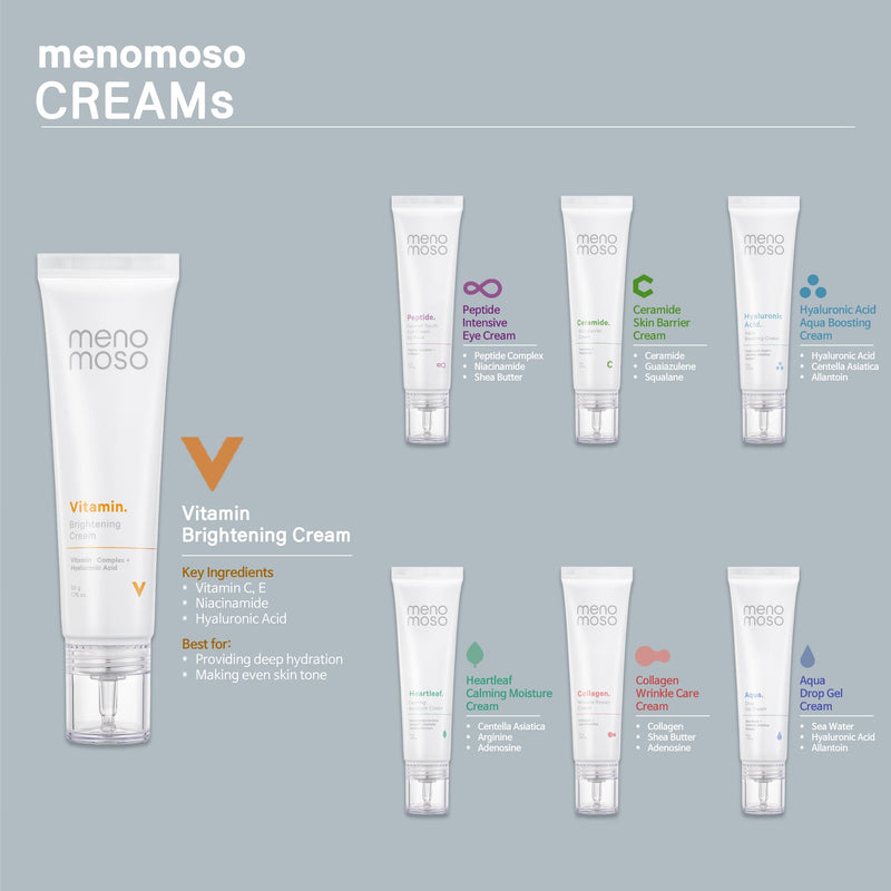 Vitamin Brightening Cream for Dull, Rough-Feeling Skin – Vitamin Glow Cream, Lightweight Daily Korean Face Cream
