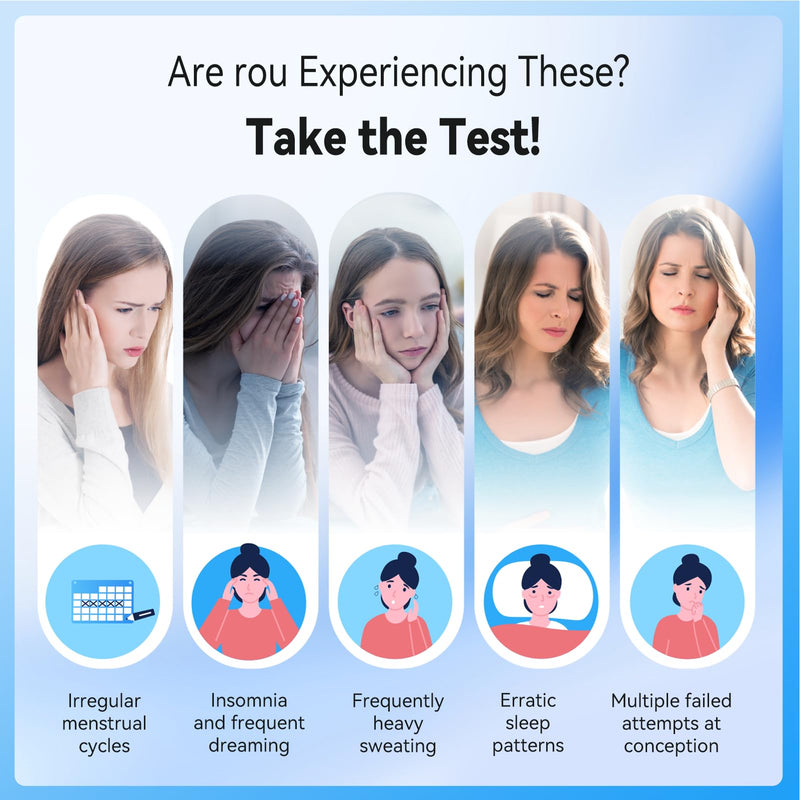 FSH Test Strips for Women Fertility - 10 Pcs | Home Ovarian Reserve & Perimenopause Tracking Kit, Compatible with OvaMate App (iOS & Android), 10 Count